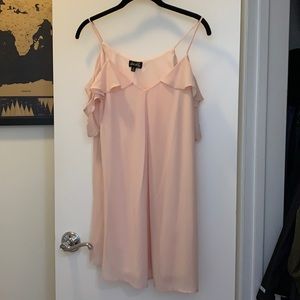 Blush Pink off the shoulder dress